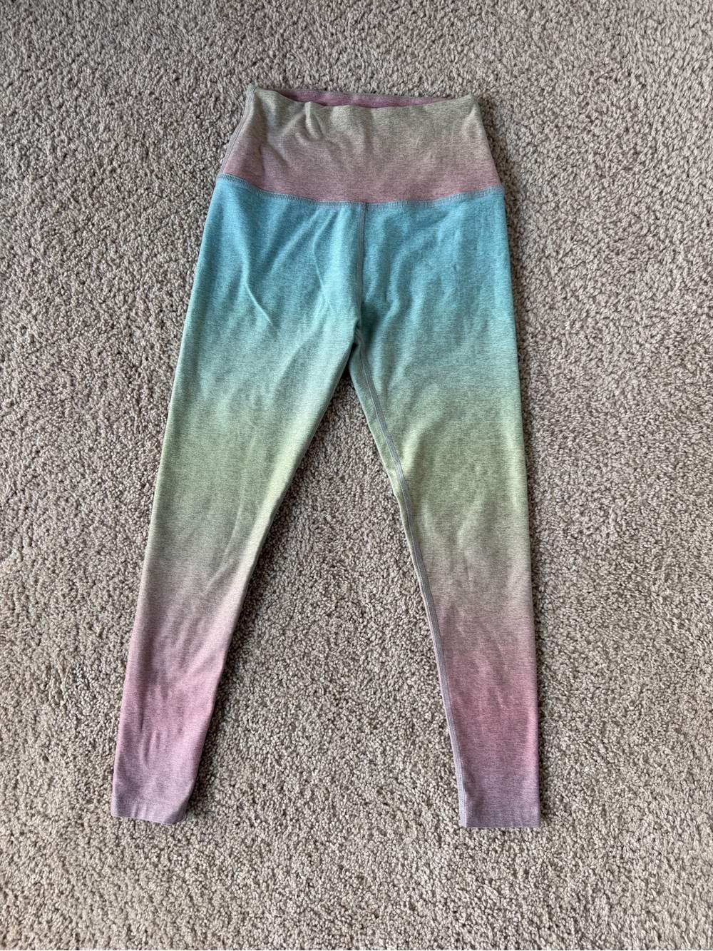 Beyond Yoga Spacedye High Waisted Legging in Silver Mist Prismatic